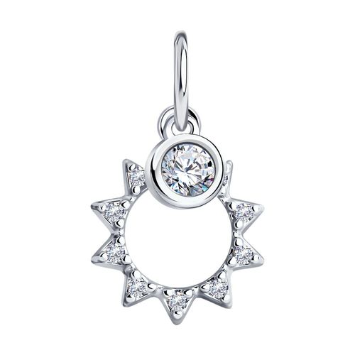 Сапфир каталог товаров Подвеска из серебра с фианитом