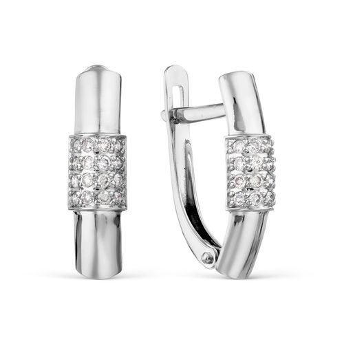 Сапфир каталог товаров Серьги из белого золота с бриллиантом