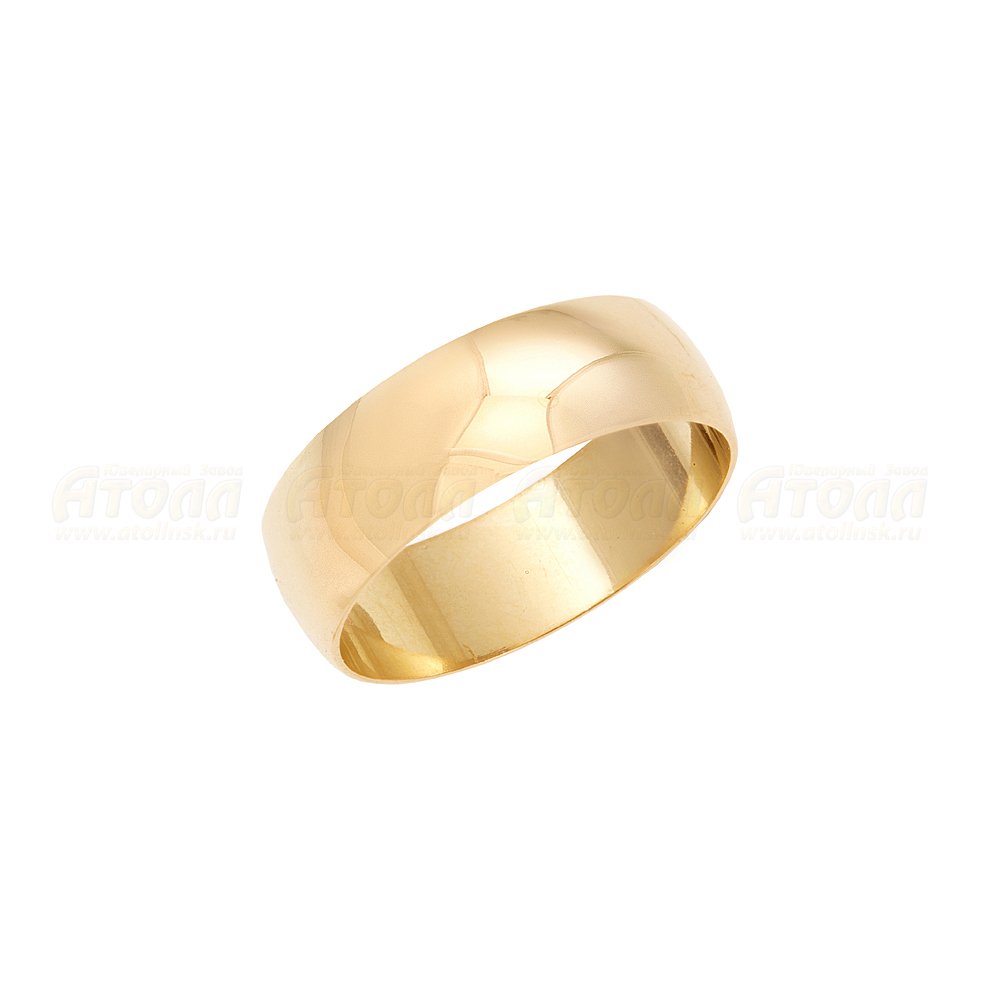 Сапфир каталог товаров Кольцо обручальное классическое из золота шириной 6 мм