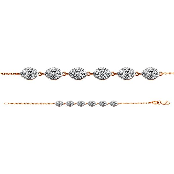 Сапфир каталог товаров Браслет женский из золота с фианитом Сапфир каталог товаров Браслет женский из золота с фианитом