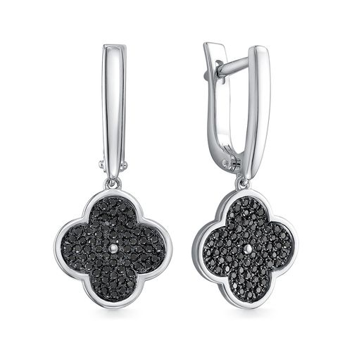 Сапфир каталог товаров Серьги из белого золота с бриллиантом