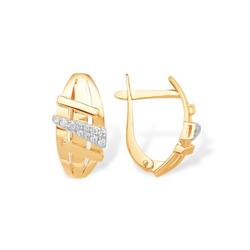 Сапфир каталог товаров Серьги из золота с фианитом