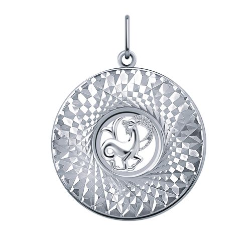 Сапфир каталог товаров Подвеска знак зодиака из серебра