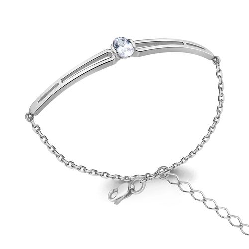 Сапфир каталог товаров Браслет женский из серебра с фианитом