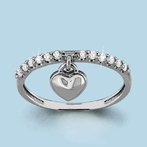 Сапфир каталог товаров Кольцо из серебра с фианитом