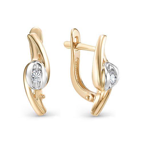 Сапфир каталог товаров Серьги из золота с бриллиантом