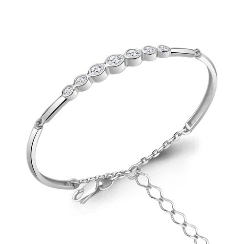 Сапфир каталог товаров Браслет женский из серебра с фианитом