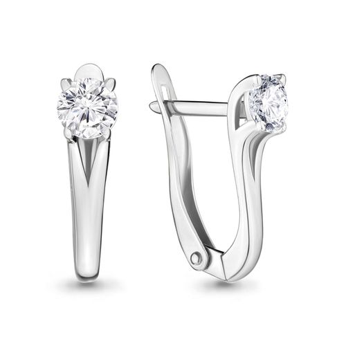 Сапфир каталог товаров Серьги из серебра с фианитом