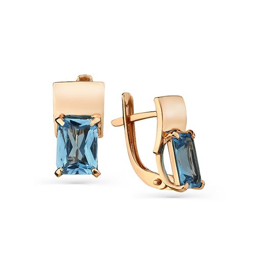 Сапфир каталог товаров Серьги из золота с топазом