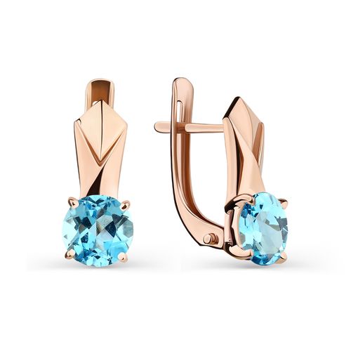 Сапфир каталог товаров Серьги из золота с топазом