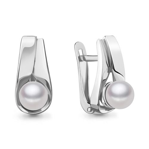 Сапфир каталог товаров Серьги из серебра с жемчугом