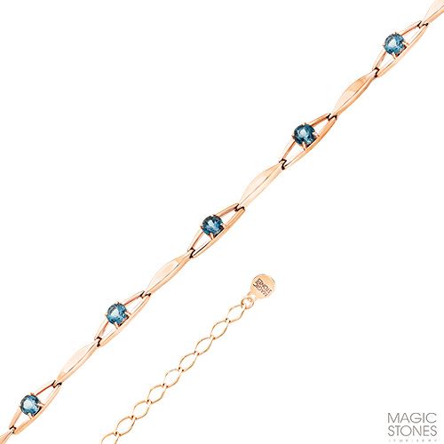 Сапфир каталог товаров Браслет женский из золота с топазом Сапфир каталог товаров Браслет женский из золота с топазом