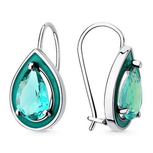 Сапфир каталог товаров Серьги из серебра с эмалью