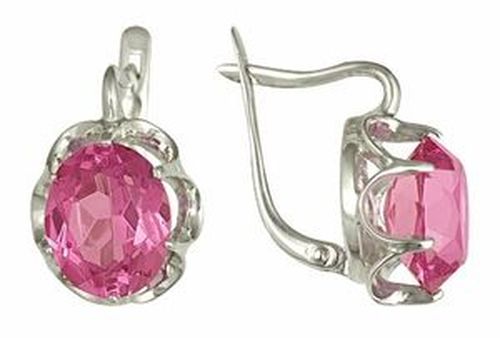 Сапфир каталог товаров Серьги из серебра с рубином