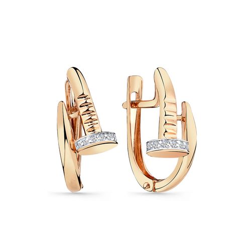 Сапфир каталог товаров Серьги из золота с фианитом