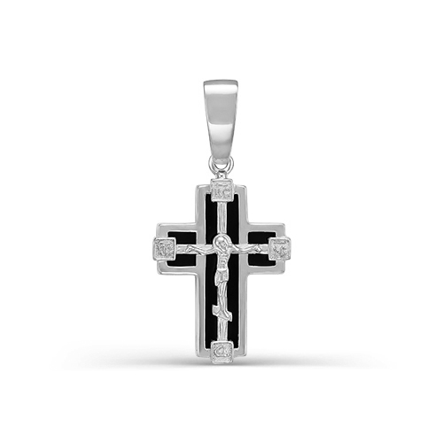 Сапфир каталог товаров Крест из серебра с фианитом