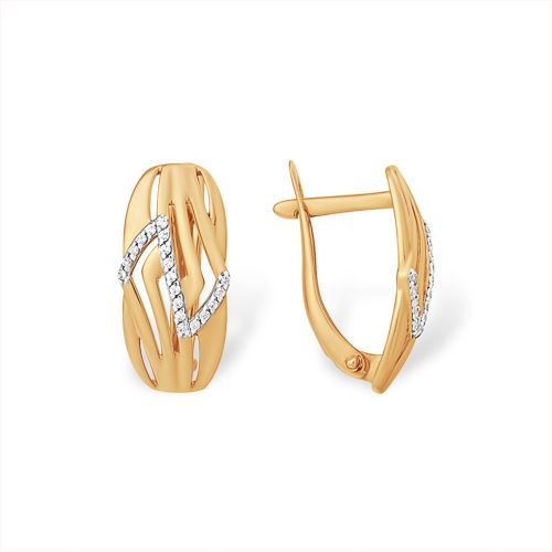 Сапфир каталог товаров Серьги из золота с фианитом