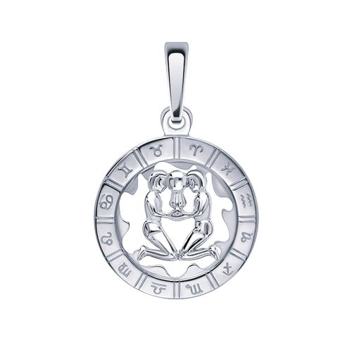 Сапфир каталог товаров Подвеска знак зодиака из серебра