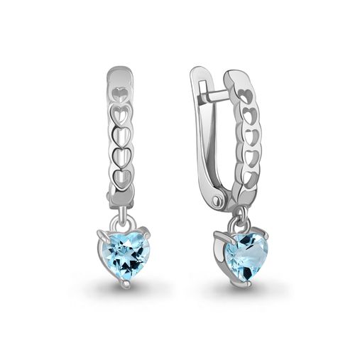 Сапфир каталог товаров Серьги из серебра с топазом