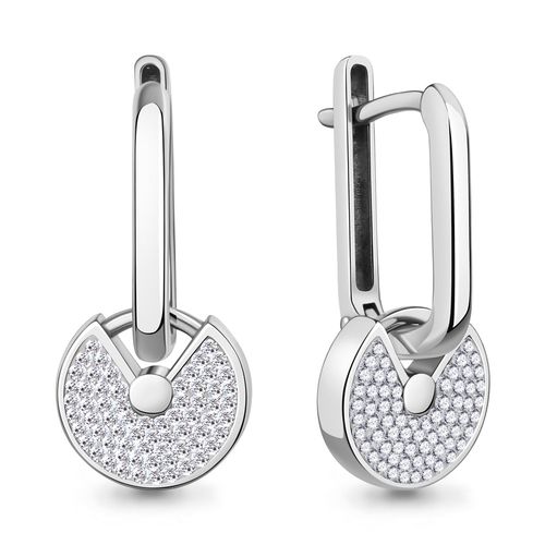 Сапфир каталог товаров Серьги из серебра с стеклом