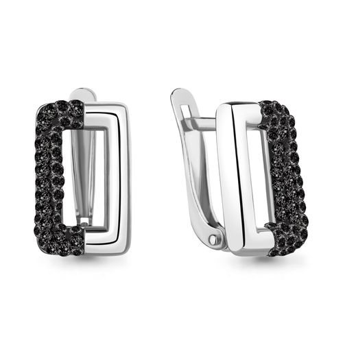 Сапфир каталог товаров Серьги из серебра с стеклом