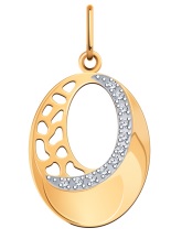 Сапфир каталог товаров Подвеска из золота с фианитом