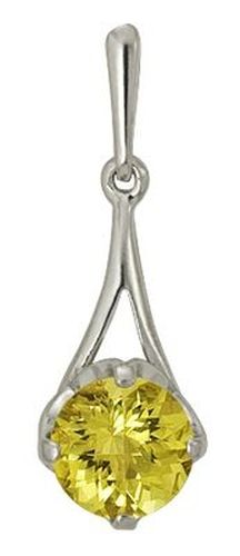 Сапфир каталог товаров Подвеска из серебра с цитрином