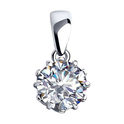 Сапфир каталог товаров Подвеска из серебра с фианитом