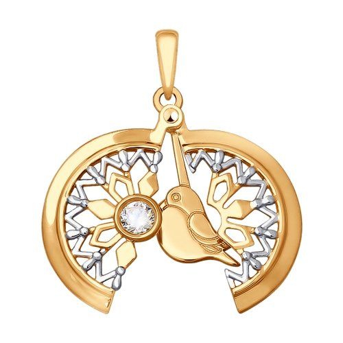 Сапфир каталог товаров Подвеска из золота с фианитом