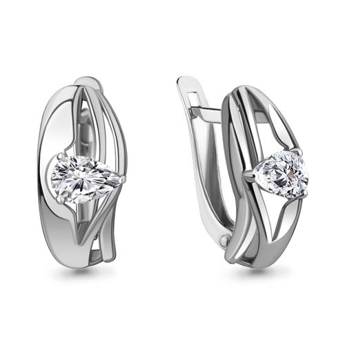 Сапфир каталог товаров Серьги из серебра с фианитом