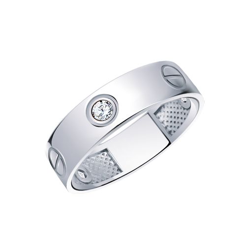 Сапфир каталог товаров Кольцо из серебра с фианитом