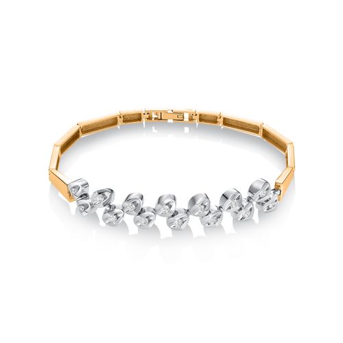 Сапфир каталог товаров Браслет детский из комбинированного золота с бриллиантом Сапфир каталог товаров Браслет детский из комбинированного золота с бриллиантом