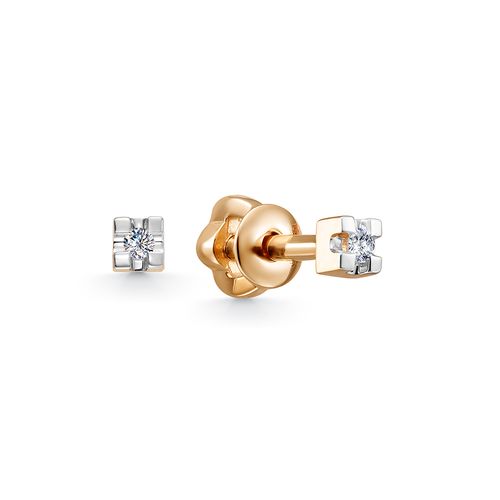 Сапфир каталог товаров Серьги гвоздики из золота с бриллиантом