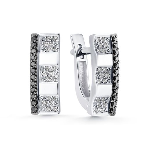 Сапфир каталог товаров Серьги из белого золота с бриллиантом