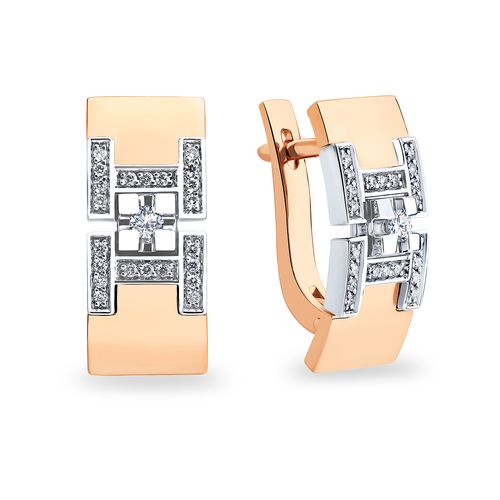 Сапфир каталог товаров Серьги из золота с бриллиантом