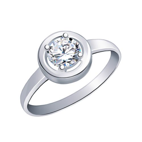 Сапфир каталог товаров Кольцо из серебра с фианитом