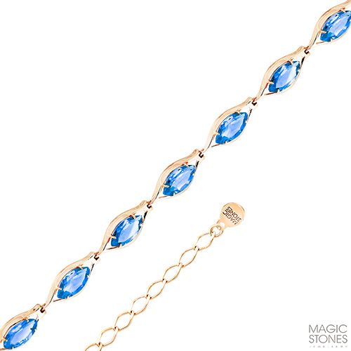 Сапфир каталог товаров Браслет женский из золота с топазом Сапфир каталог товаров Браслет женский из золота с топазом