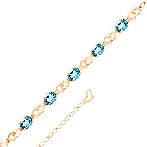 Сапфир каталог товаров Браслет женский из золота с топазом Сапфир каталог товаров Браслет женский из золота с топазом