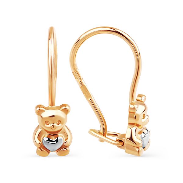 Сапфир каталог товаров Серьги детские из золота