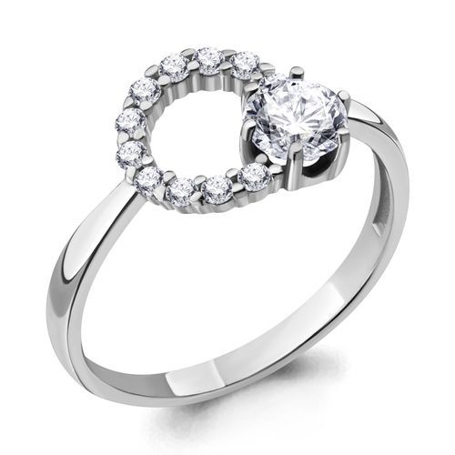 Сапфир каталог товаров Кольцо из серебра с фианитом