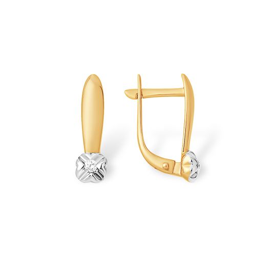 Сапфир каталог товаров Серьги из золота с бриллиантом