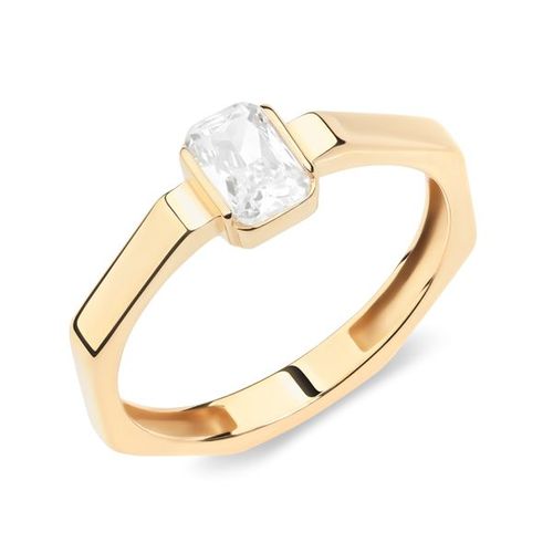 Сапфир каталог товаров Кольцо из золота с фианитом