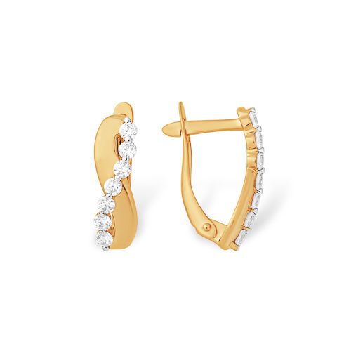 Сапфир каталог товаров Серьги из золота с фианитом