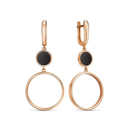 Сапфир каталог товаров Серьги из золота с ониксом