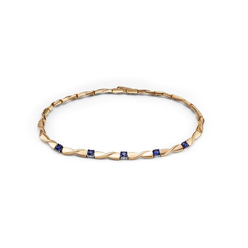 Сапфир каталог товаров Браслет женский из золота с сапфиром