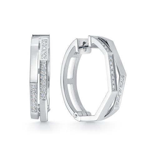 Сапфир каталог товаров Серьги из белого золота с бриллиантом