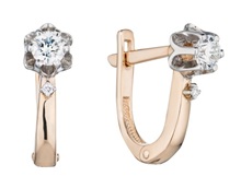 Сапфир каталог товаров Серьги из золота с бриллиантом