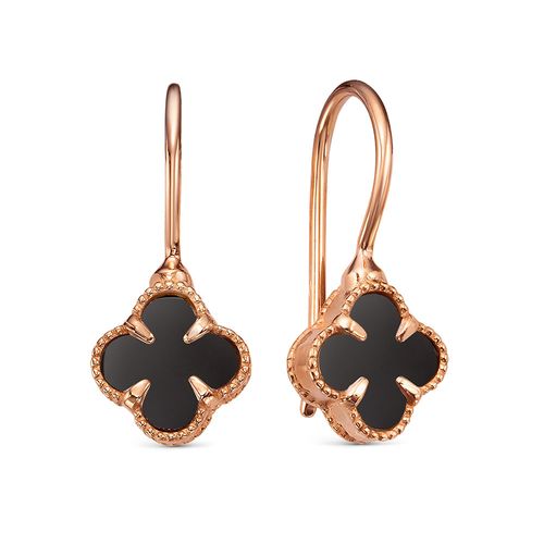 Сапфир каталог товаров Серьги из золота с ониксом