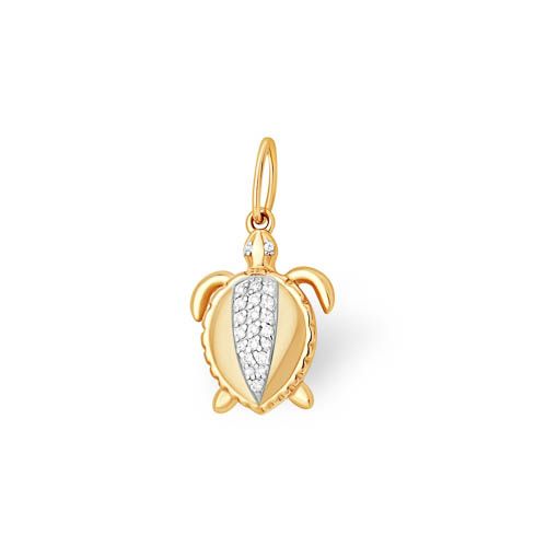 Сапфир каталог товаров Подвеска детская из золота с фианитом