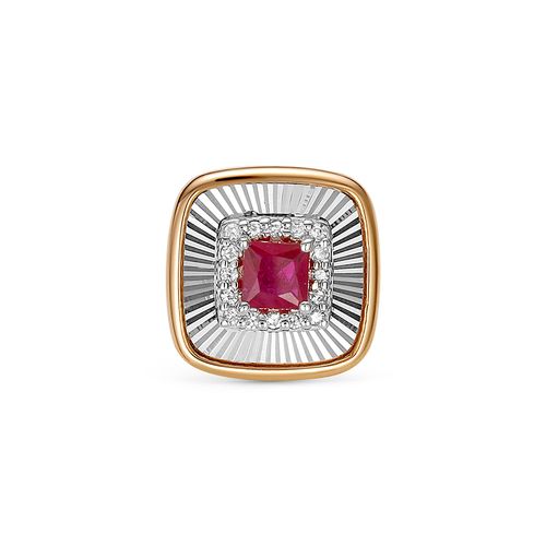 Сапфир каталог товаров Подвеска из золота с бриллиантом, рубином